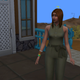 Style Influencer Arabella Meeks, on the porch of her first home. That’s me!